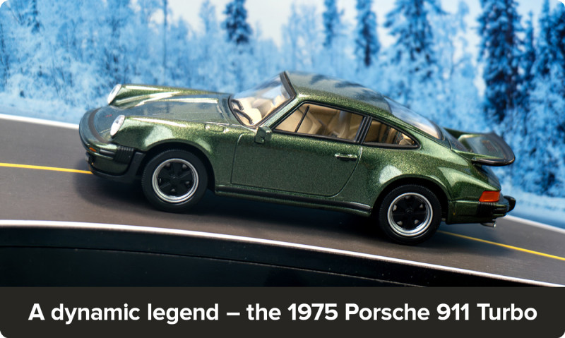 Porsche 911 Turbo oak green metallic Advent Calendar | FRANZIS