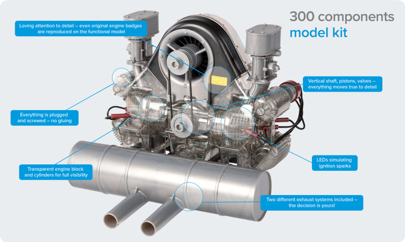 Porsche Carrera racing engine kit | FRANZIS | FRANZIS