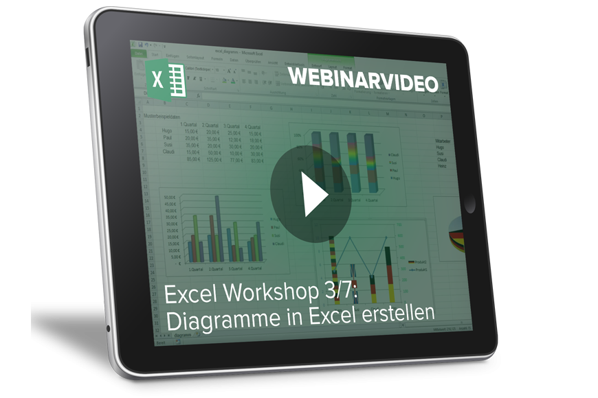 Webinarvideo: Excel-Workshop 3/7 - Diagramme in Excel erstellen