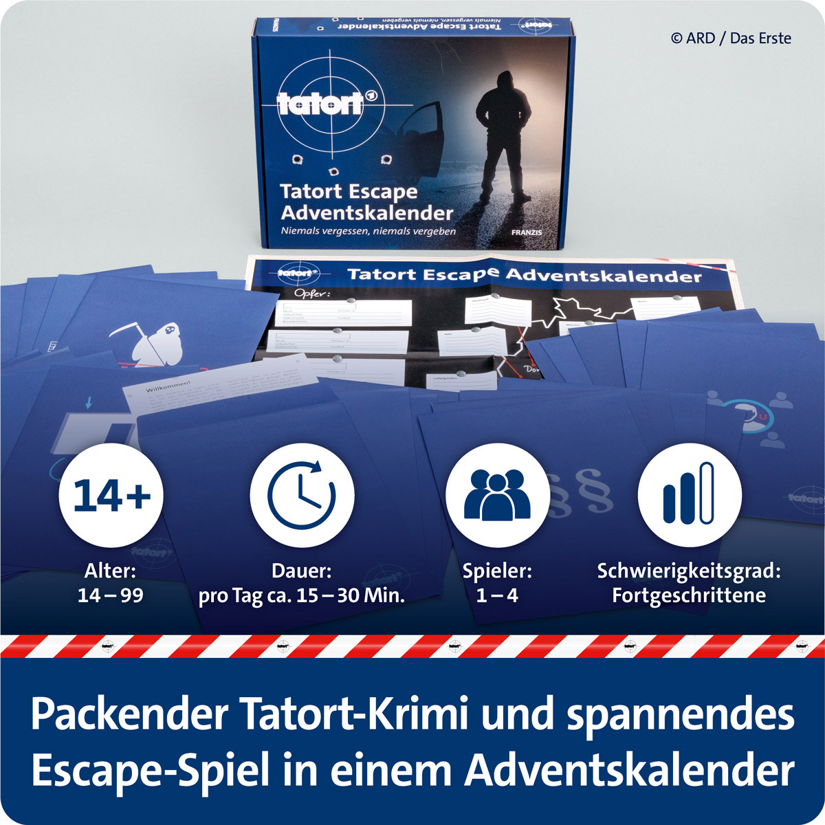 Tatort Escape Adventskalender - Niemals vergessen, niemals vergeben