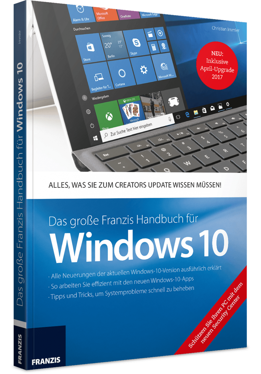 Das große Franzis Handbuch für Windows 10