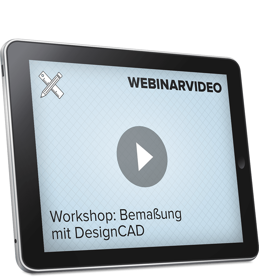 Webinarvideo: Workshop - Bemaßung mit DesignCAD