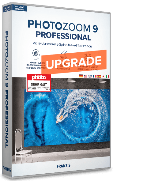PhotoZoom 9 professional Upgrade von Vorversionen
