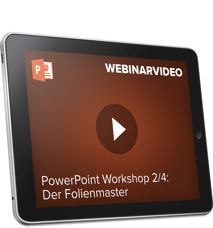 Webinarvideo: PowerPoint-Workshop 2/4 - Der Folienmaster