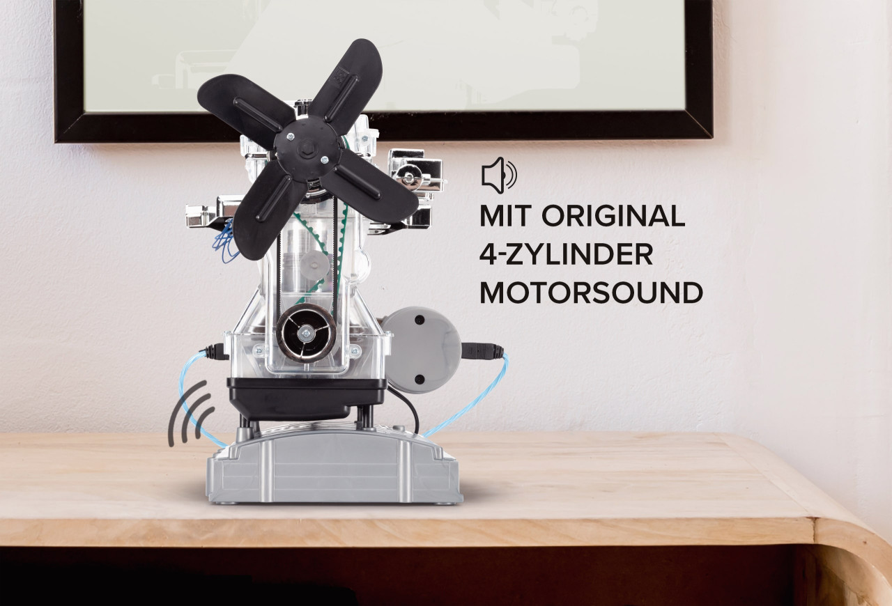 Der große Technikbausatz - Hybridmotor, Motorbausatz im Maßstab 1:3