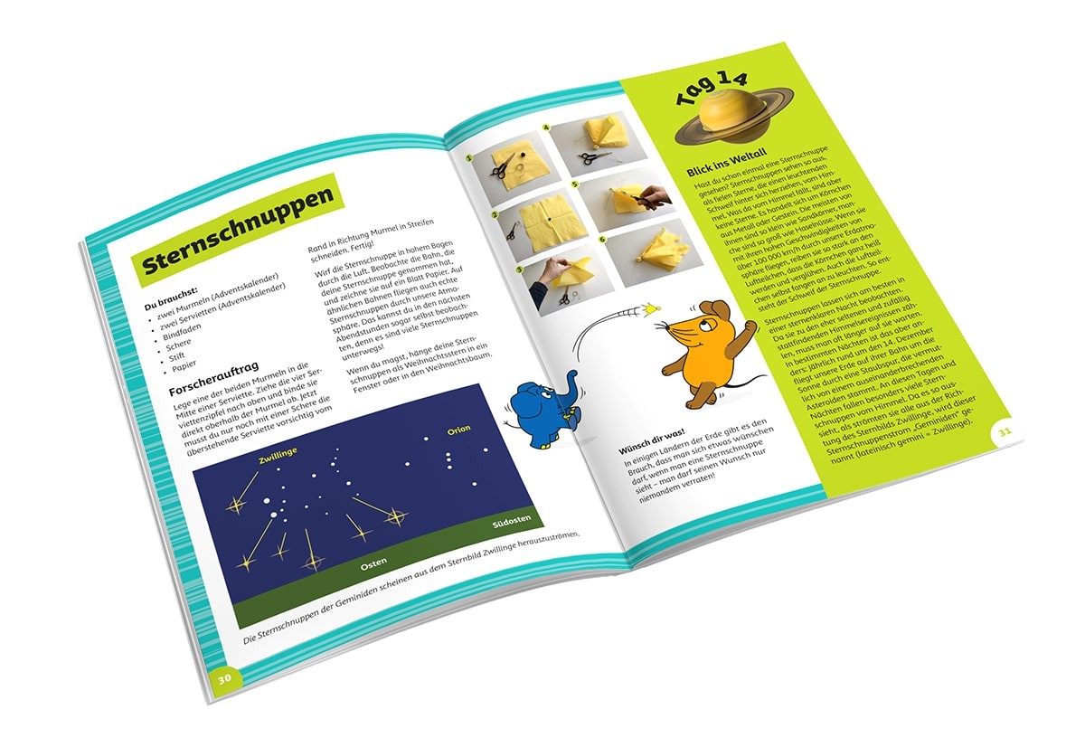 Astronomie-Adventskalender mit der Maus