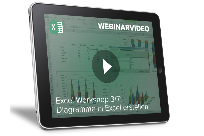 Webinarvideo: Excel-Workshop 3/7 - Diagramme in Excel erstellen