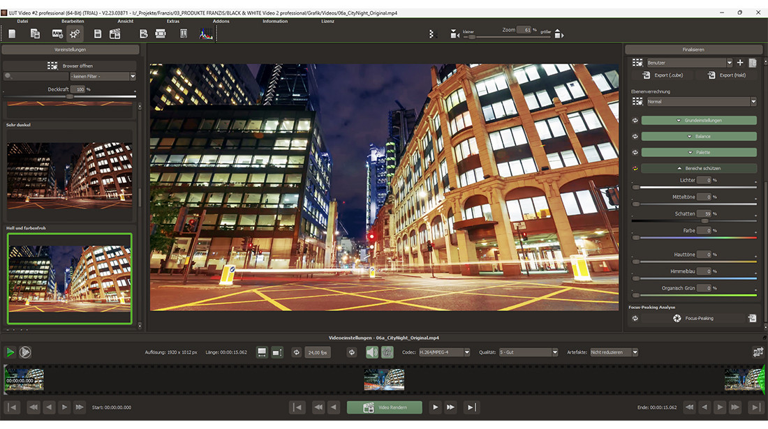 LUT Video 2 professional