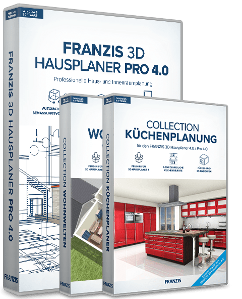 FRANZIS 3D Hausplaner Pro 4.0 - Bundle