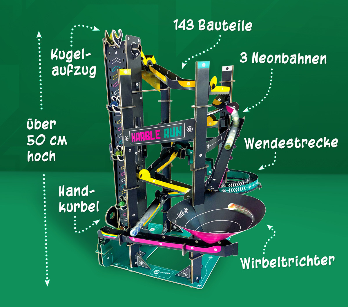 Kugelbahn selber bauen