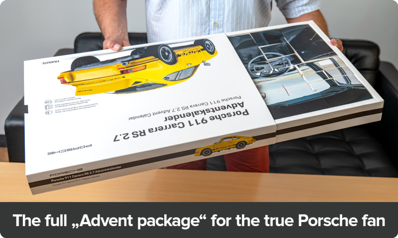 Porsche 911 Carrera RS 2.7 Yellow Advent Calendar | FRANZIS | FRANZIS