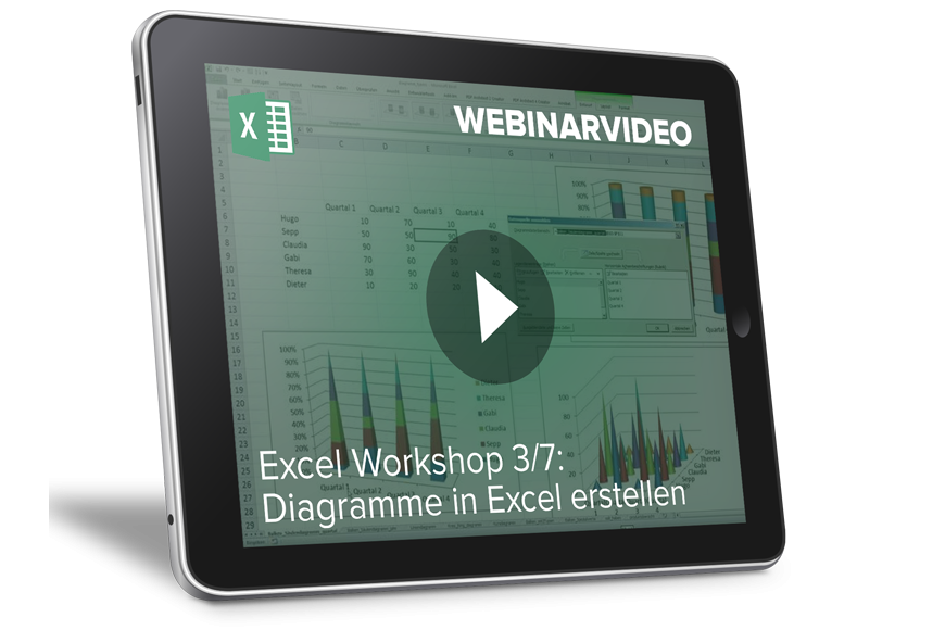 Webinarvideo: Excel-Workshop 3/7 - Diagramme in Excel erstellen