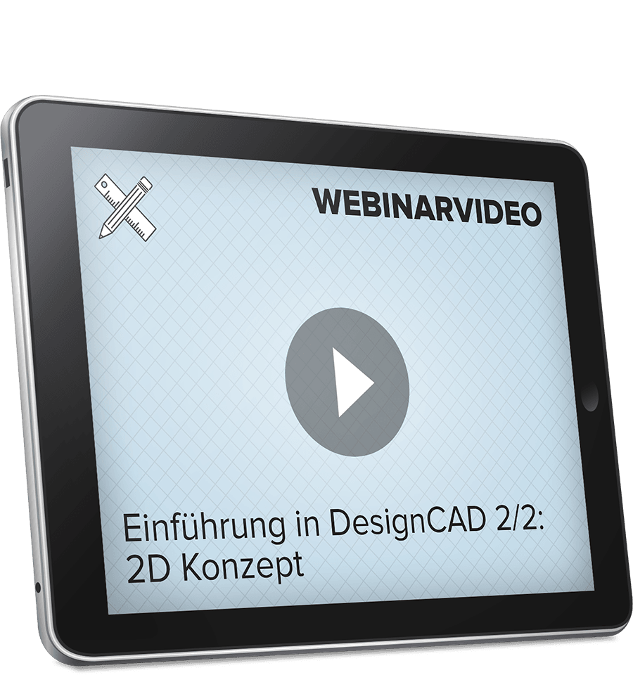Webinarvideo: Einführung in DesignCAD - 2D Konzept - Teil 2