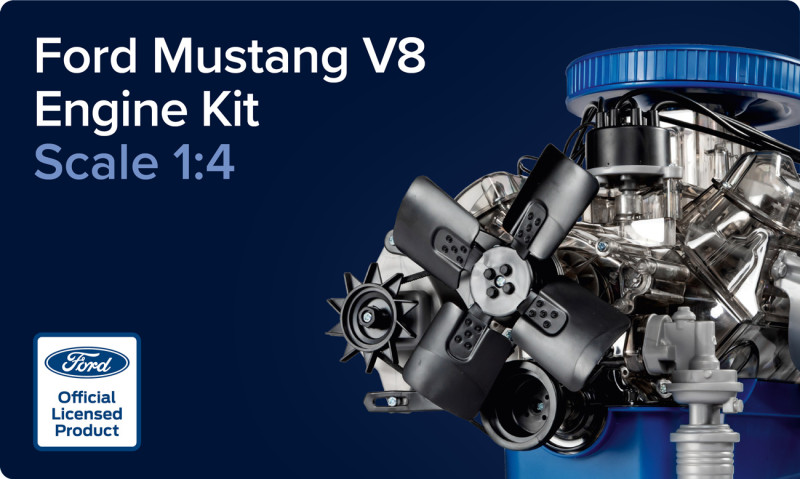 6974【未組立て】フォード マスタング V8 エンジン モデルキット 1:3 1965年型 フォード マスタング 289cid V8 エンジン (プラモデル