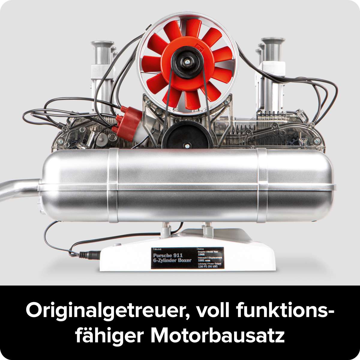 自動車 Porsche 6-zylinder boxermotor Franzis Porsche 6-Cylinder Boxer Motor - Flat Size Boxer