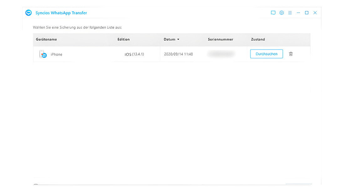 WhatsApp Transfer für Mac